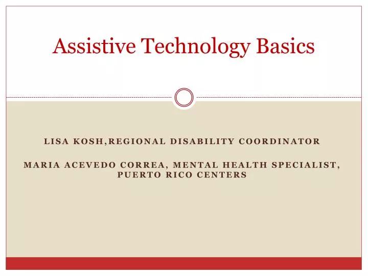 assistive technology basics