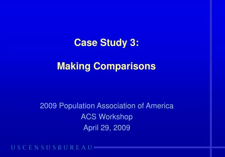 case study 3 making comparisons