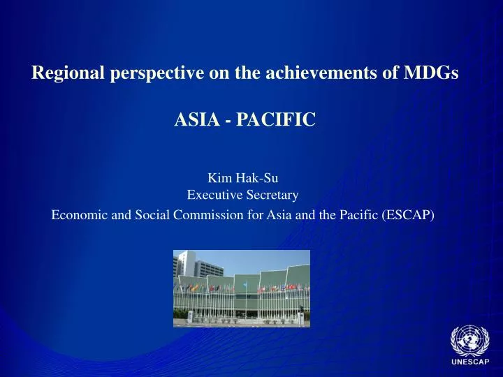 regional perspective on the achievements of mdgs asia pacific