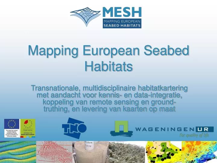 mapping european seabed habitats