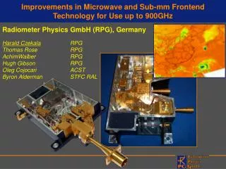 Improvements in Microwave and Sub-mm Frontend Technology for Use up to 900GHz
