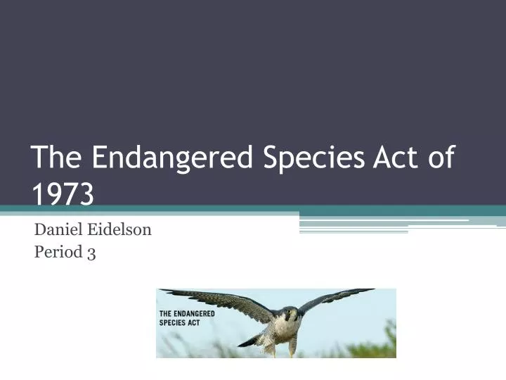 the endangered species act of 1973