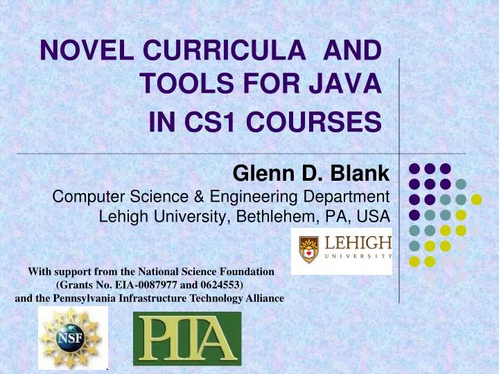 novel curricula and tools for java in cs1 courses