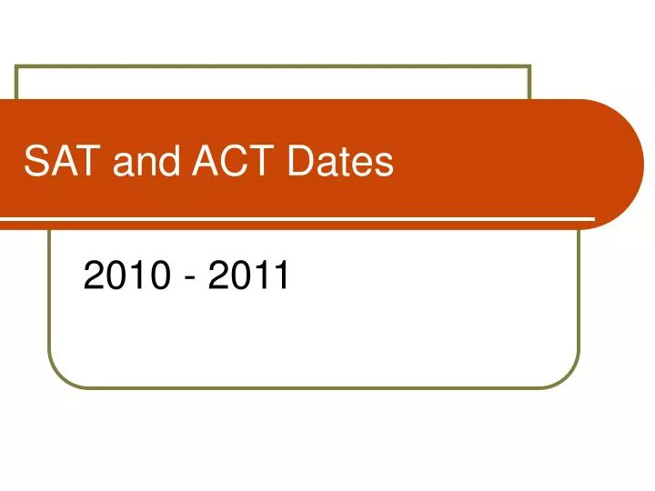 sat and act dates