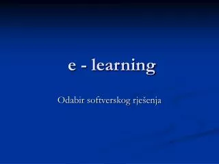e learning