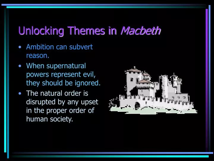 unlocking themes in macbeth