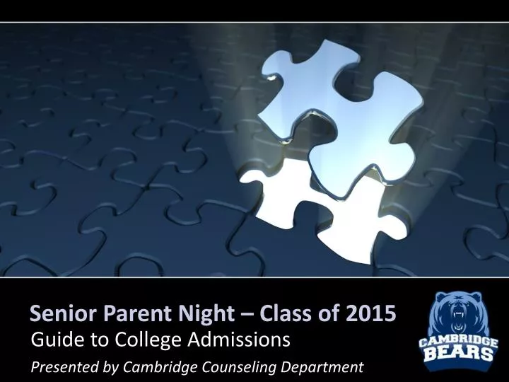 senior parent night class of 2015