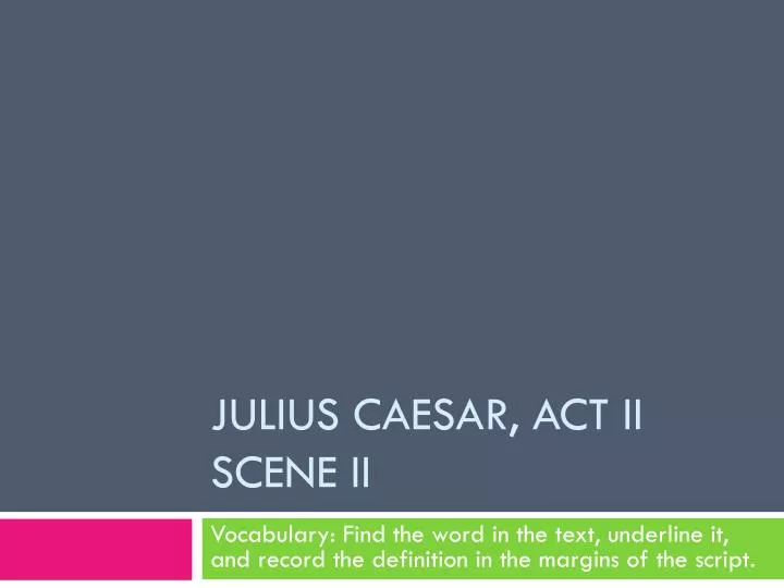 julius caesar act ii scene ii