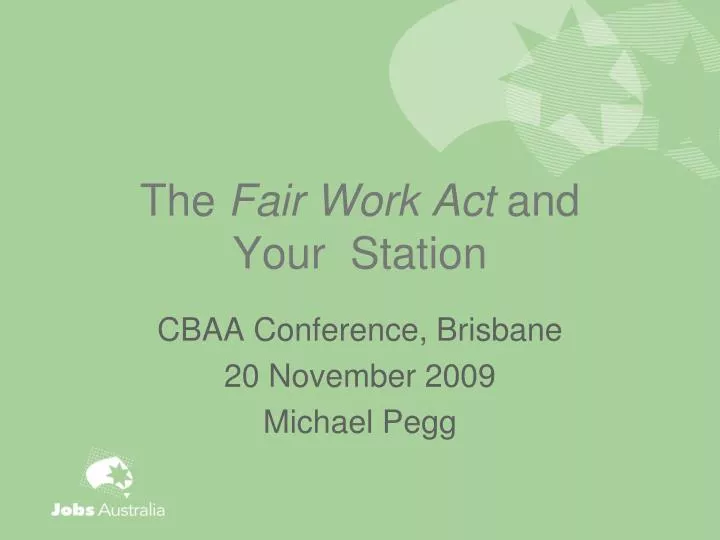 the fair work act and your station