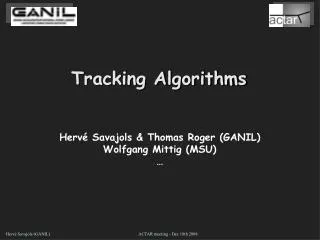 Tracking Algorithms