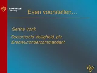 even voorstellen