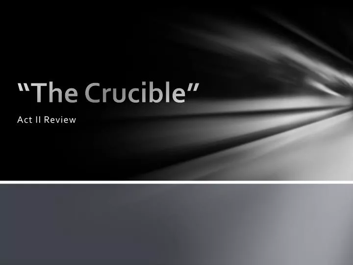 the crucible