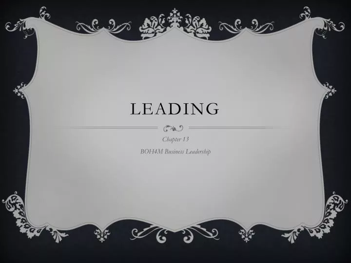 leading