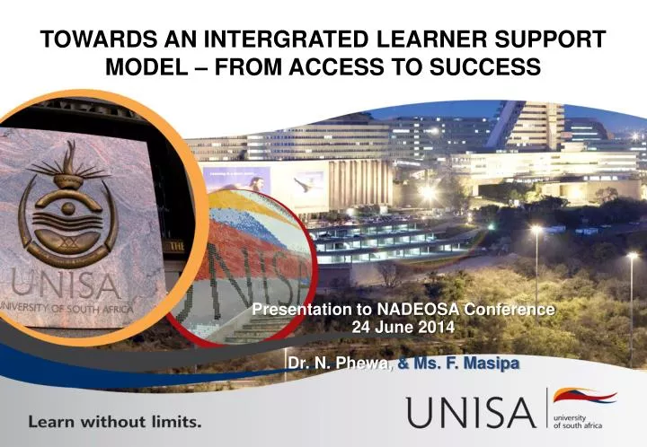 towards an intergrated learner support model from access to success