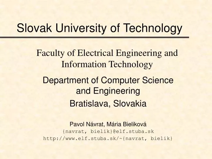 slovak university of technology