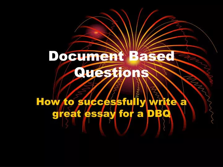 document based questions