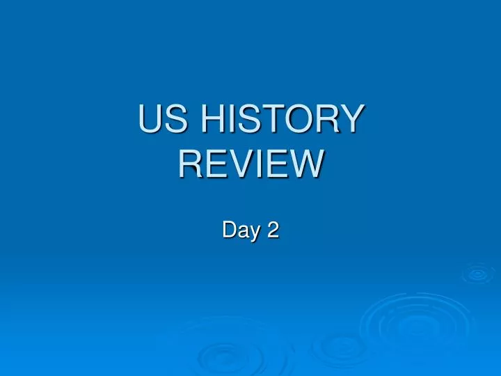 us history review