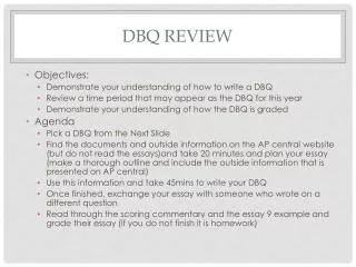 DBQ Review