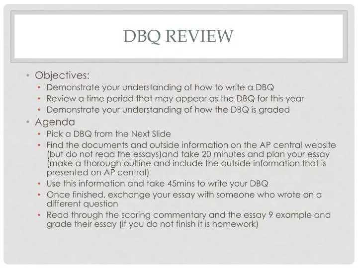 dbq review