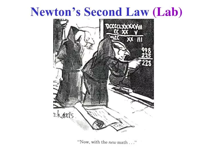 newton s second law lab