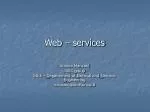 Comparison of Web Services and Web Application Technologies - slide 1