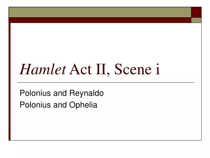 hamlet act ii scene i