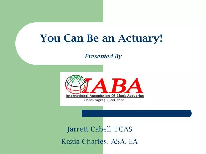 you can be an actuary