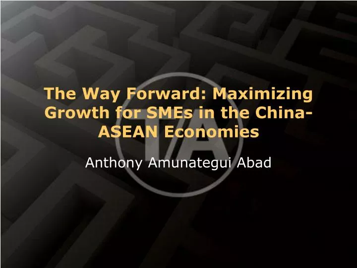 the way forward maximizing growth for smes in the china asean economies