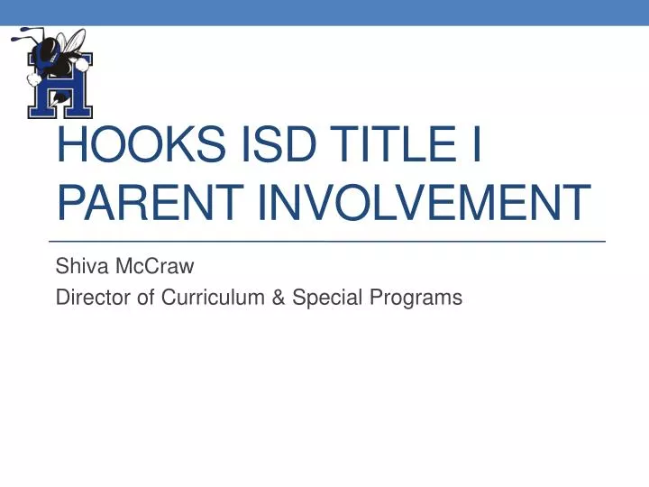 hooks isd title i parent involvement