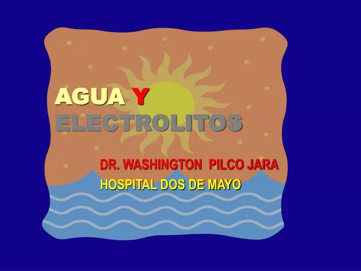 agua y electrolitos