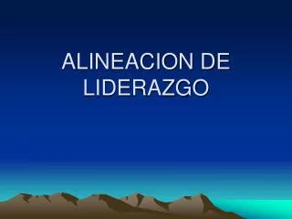 alineacion de liderazgo