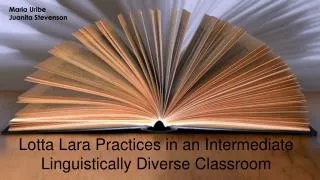 Lotta Lara Practices in an Intermediate Linguistically Diverse Classroom