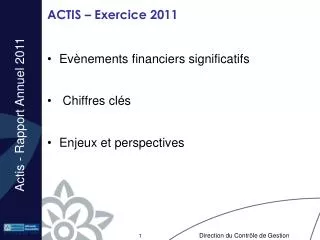 actis exercice 2011