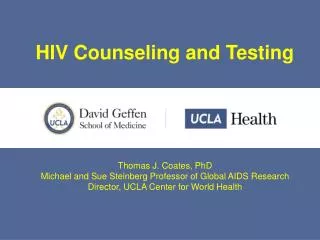 HIV Counseling and Testing
