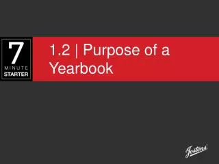 1.2 | Purpose of a Yearbook
