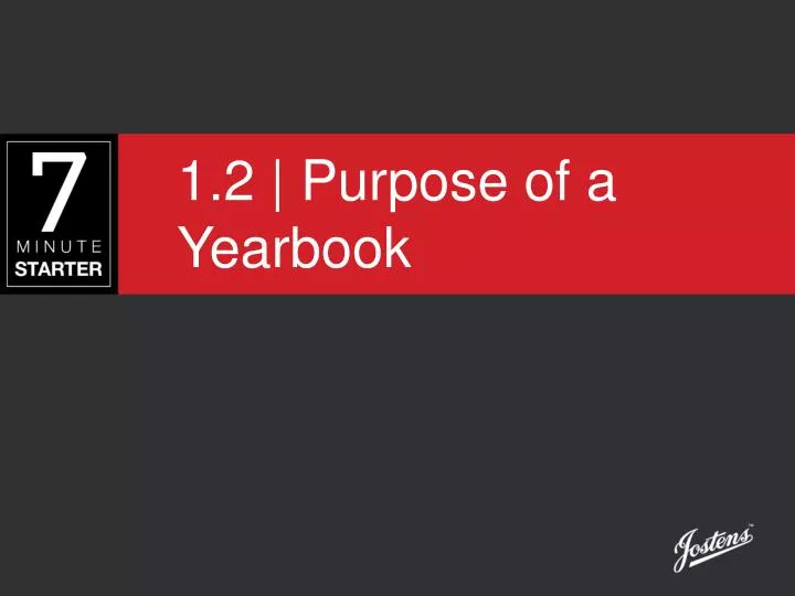 1 2 purpose of a yearbook