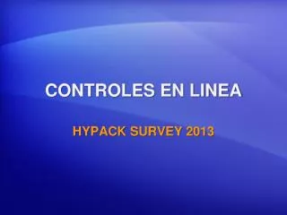 controles en linea