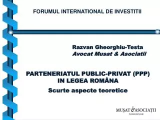 forumul international de investitii