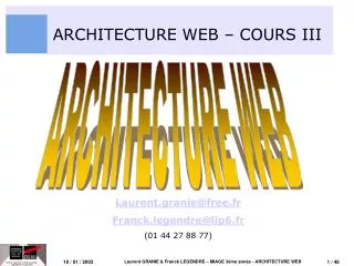 architecture web cours iii