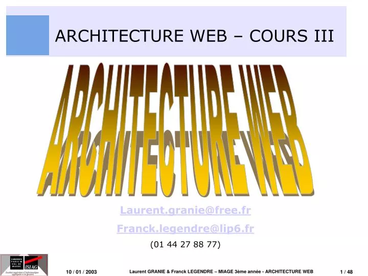 architecture web cours iii