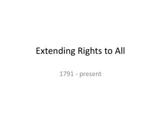 extending rights to all