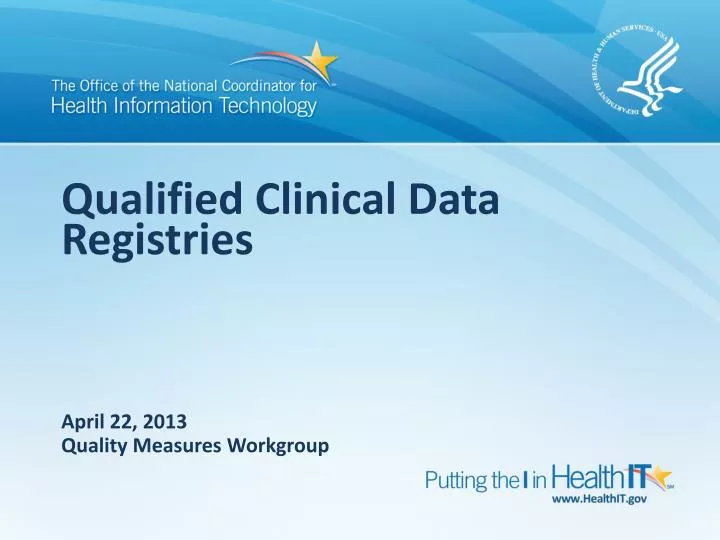 qualified clinical data registries
