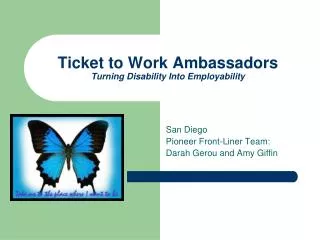 Ticket to Work Ambassadors Turning Disability Into Employability