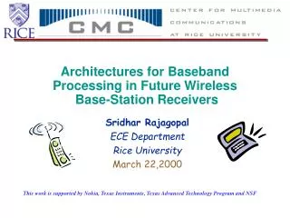 Architectures for Baseband Processing in Future Wireless Base-Station Receivers