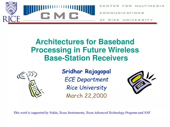 architectures for baseband processing in future wireless base station receivers