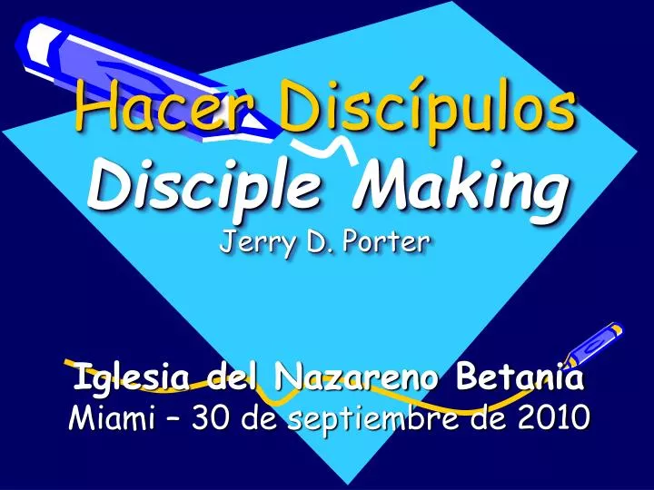 hacer disc pulos disciple making jerry d porter