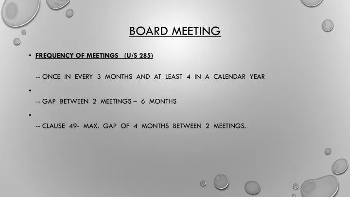 board meeting