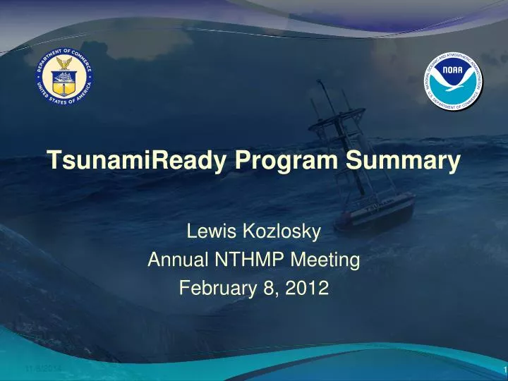 tsunamiready program summary
