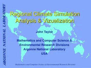Regional Climate Simulation Analysis &amp; Vizualization