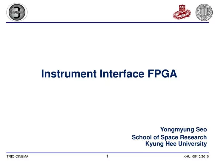 instrument interface fpga